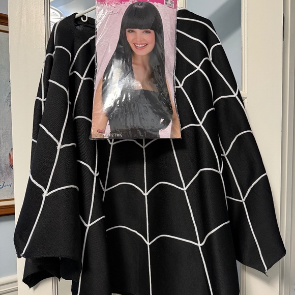 Spider Web Costume with Wig included, NWOT - Picture 1 of 3